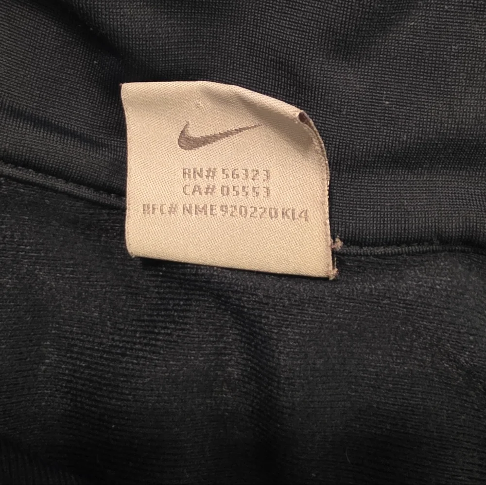 Nike Navy Red Track Full Zip Athletic Sportswear Swoosh Zip-Up Warm Up Jacket
